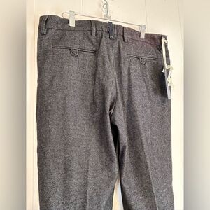 NWT MYTHS  Men's Grey Herringbone wool blend Dress Pants size 50